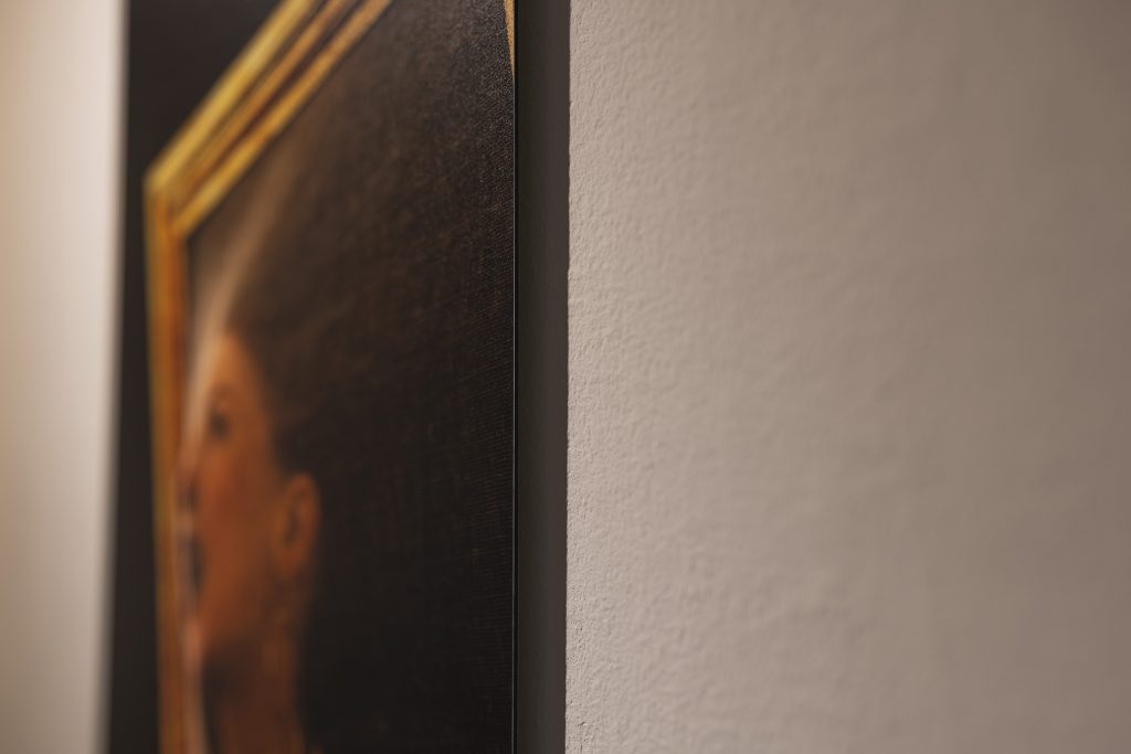 Detailansich von Print auf Aludibond, Ausstellung Swiss Photo Club, Foto Christian Nübel, Februar 2026, Zürich, Photobastei