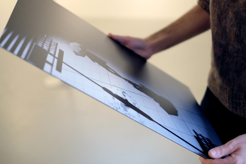 Wandbild Print von Bookfactory, Ausstellung Swiss Photo Club, Foto Christian Nübel, Februar 2026, Zürich, Photobastei