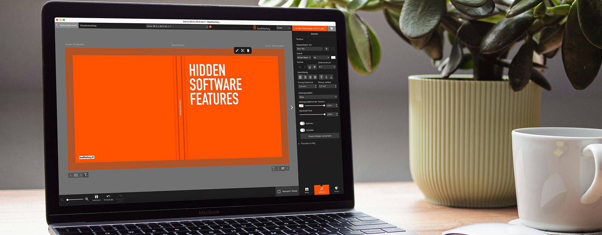 Nützliche Software Features, Fotobuch Programm Bookfactory