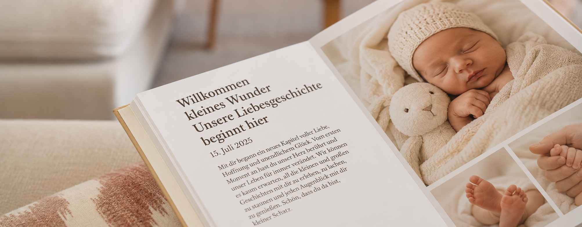 Momente entdecken und festhalten: Dein Babyalbum erstes Jahr gestalten